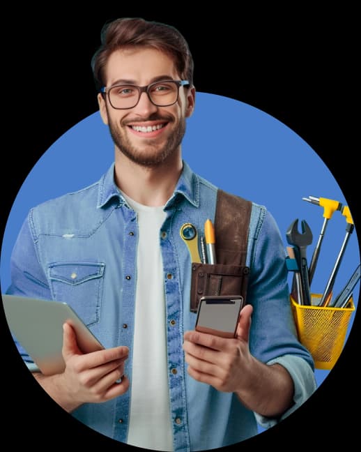 Smiling professional ready to help