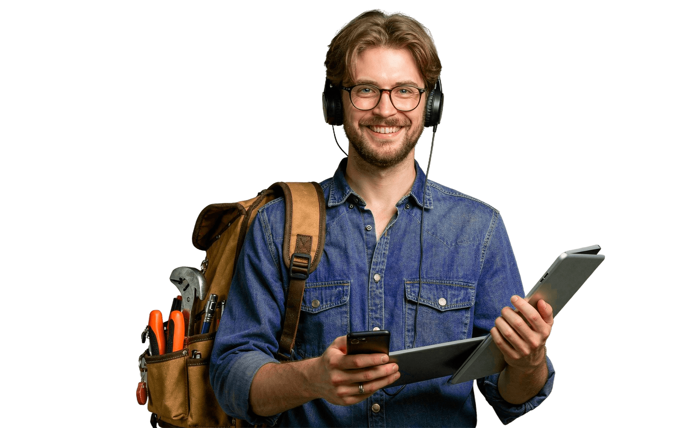 Smiling professional ready to help