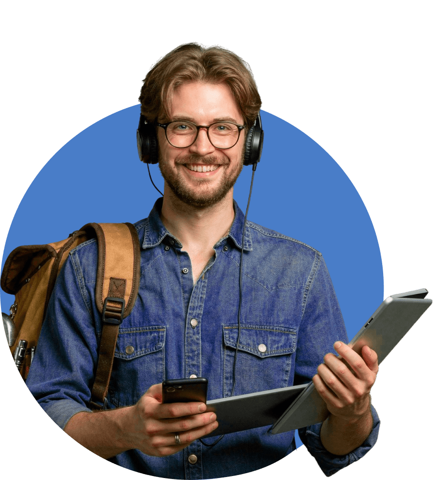 Smiling professional ready to help